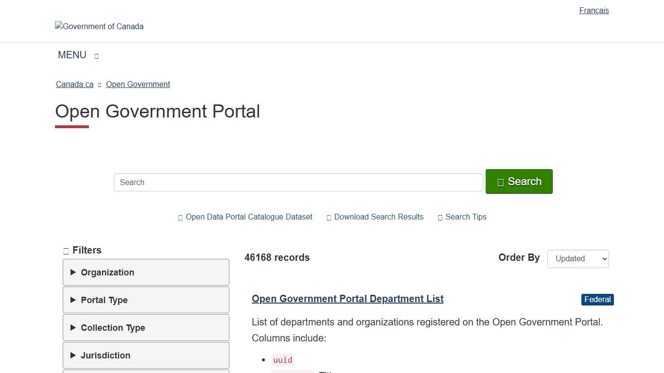 Open Government Portal